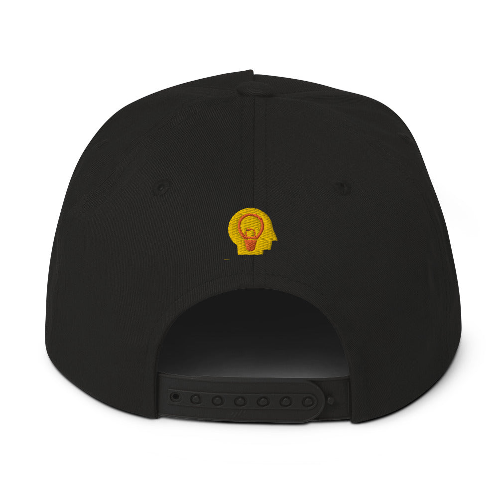 Scribble Affirmations™ Gold Mind Flat Bill Cap