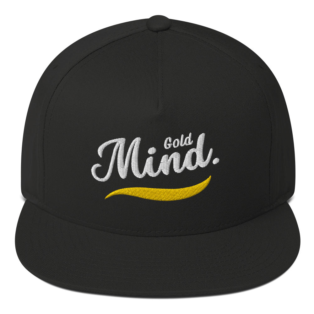 Scribble Affirmations™ Gold Mind Flat Bill Cap