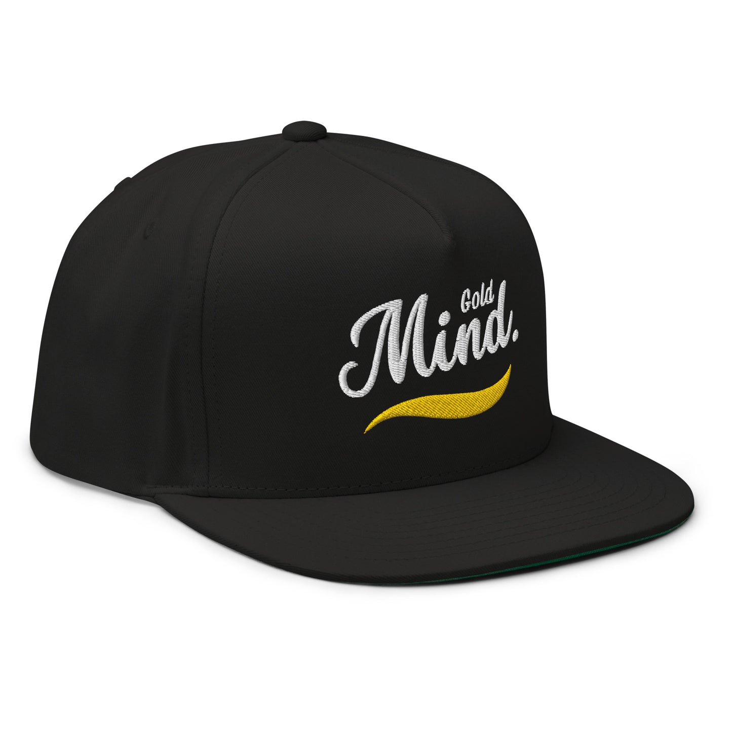 Scribble Affirmations™ Gold Mind Flat Bill Cap