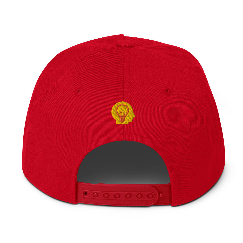 Scribble Affirmations™ Gold Mind Flat Bill Cap