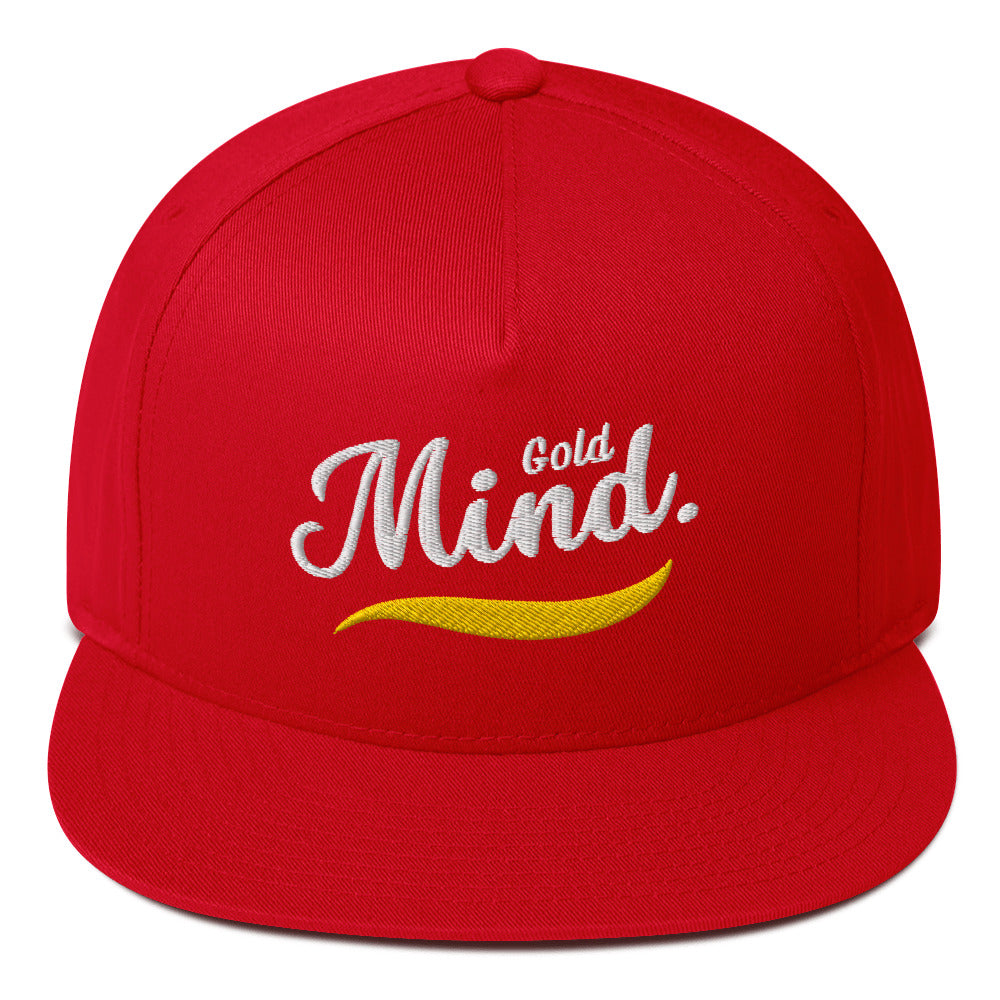 Scribble Affirmations™ Gold Mind Flat Bill Cap
