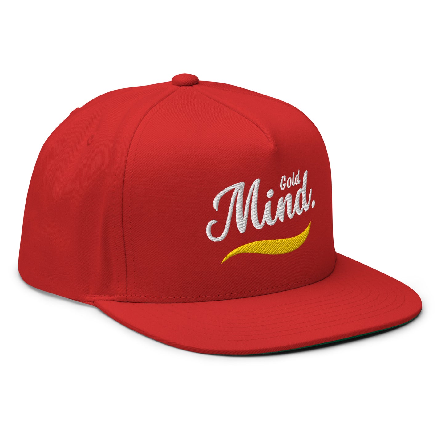 Scribble Affirmations™ Gold Mind Flat Bill Cap