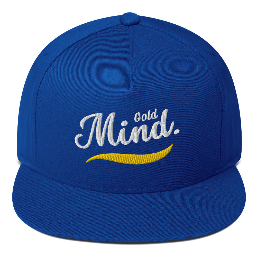 Scribble Affirmations™ Gold Mind Flat Bill Cap