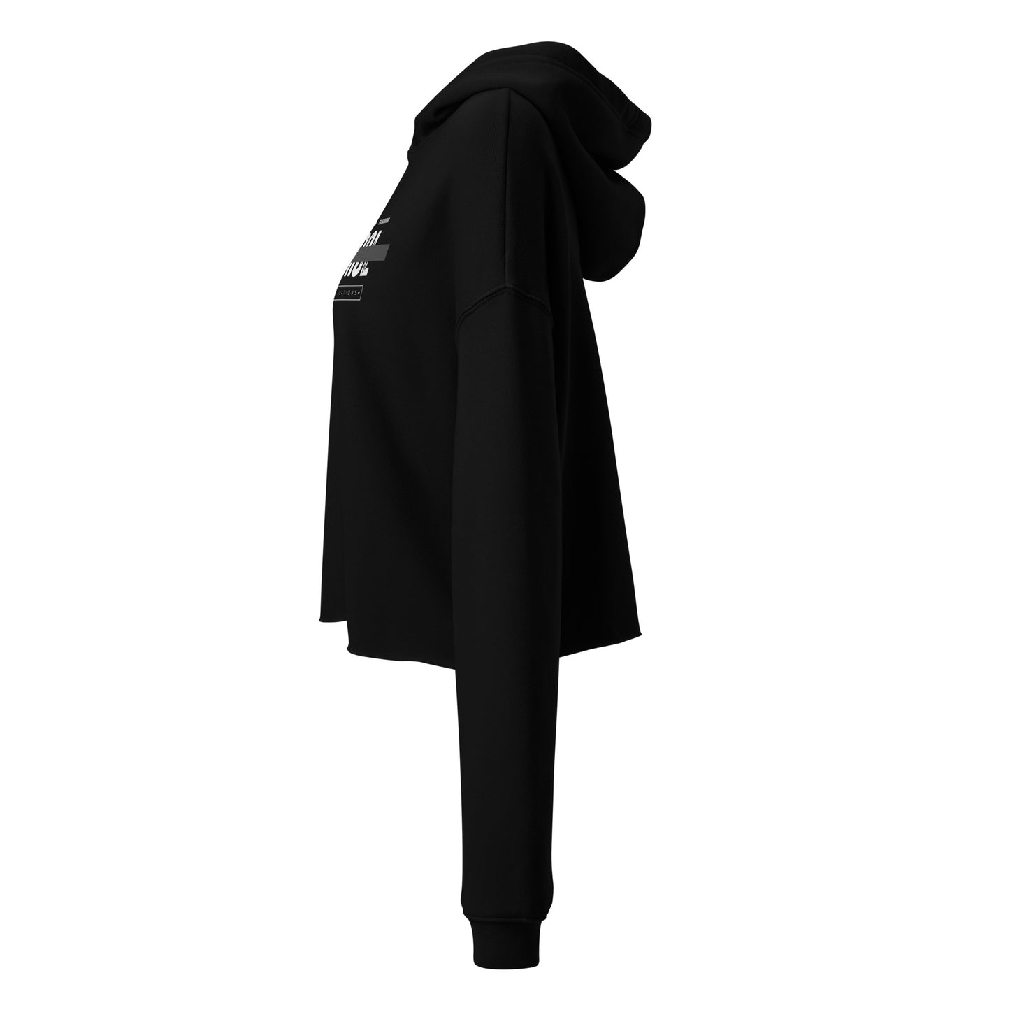 Scribble Affirmations™ Trust In Self Control Women's Crop Hoodie